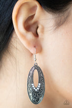 Load image into Gallery viewer, Fairytale Flora - White Earrings - Sabrina&#39;s Bling Collection