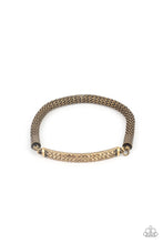 Load image into Gallery viewer, Fearlessly Unfiltered - Brass Bracelet - Sabrina&#39;s Bling Collection