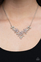 Load image into Gallery viewer, Floral Fashion Show - Pink Rhinestone Necklace - Sabrina&#39;s Bling Collection