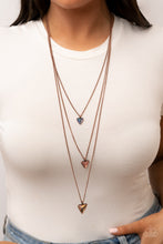 Load image into Gallery viewer, Follow the LUSTER - Copper Oil Spill &amp; Aurum Necklace - Sabrina&#39;s Bling Collection