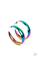 Load image into Gallery viewer, Futuristic Flavor - Multi Oil Spill Hoop Earrings - Life Of The Party 09/22 - Sabrinas Bling Collection