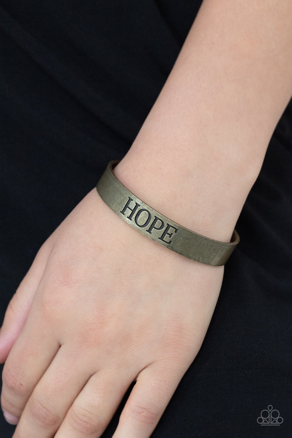 Hope Makes The World Go Round - Brass Bracelet - Sabrina's Bling Collection