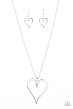 Load image into Gallery viewer, Hopelessly In Love - Silver Hammered Heart Necklace - Sabrina&#39;s Bling Collection