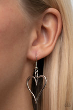 Load image into Gallery viewer, Hopelessly In Love - Silver Hammered Heart Necklace - Sabrina&#39;s Bling Collection