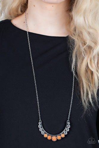 Horseshoe Bend - Orange Stone Necklace - Sabrina's Bling Collection