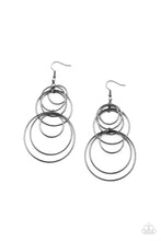 Load image into Gallery viewer, I Feel Dizzy - Black Earrings - Sabrina&#39;s Bling Collection