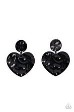 Load image into Gallery viewer, Just a Little Crush - Black Earrings - Sabrina&#39;s Bling Collection