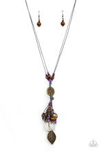 Load image into Gallery viewer, Knotted Keepsake - Purple Charm Necklace - Sabrina&#39;s Bling Collection