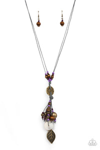 Knotted Keepsake - Purple Charm Necklace - Sabrina's Bling Collection