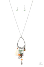 Load image into Gallery viewer, Listen to Your Soul - Green Stone &amp; Wood Necklace - Sabrina&#39;s Bling Collection