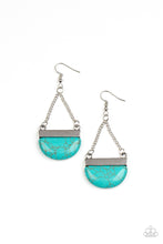 Load image into Gallery viewer, Mesa Mezzanine - Blue Turquoise Earrings - Sabrina&#39;s Bling Collection