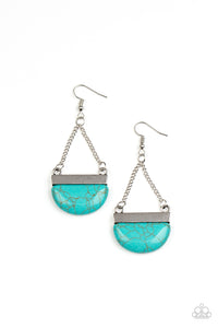 Mesa Mezzanine - Blue Turquoise Earrings - Sabrina's Bling Collection