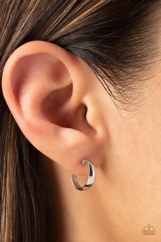 Mini Magic - Silver Hoop Earrings - Sabrinas Bling Collection