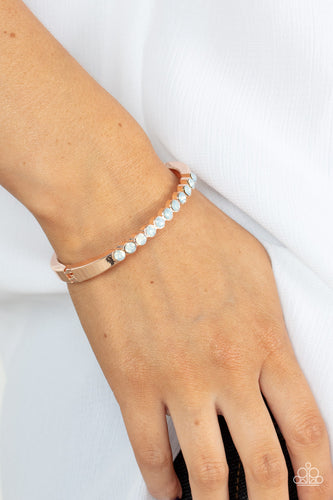 Mystical Masterpiece - Rose Gold & Rhinestone Bracelet - Sabrinas Bling Collection