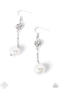 Nautical Nostalgia - White Pearl Earrings - April 2022 Fashion Fix - Sabrina's Bling Collection