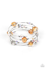 Load image into Gallery viewer, Optical Auras - Multi Orange &amp; Iridescent Bracelet - Sabrinas Bling Collection