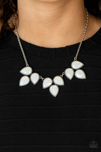 Prairie Fairytale - White Necklace - Sabrina's Bling Collection