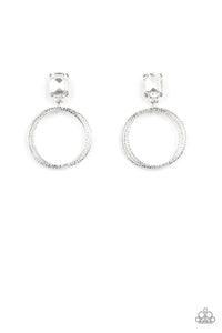 Prismatic Perfection - White Earrings - Sabrina's Bling Collection