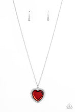 Load image into Gallery viewer, Prismatically Twitterpated - Red Heart Necklace - Sabrinas Bling Collection