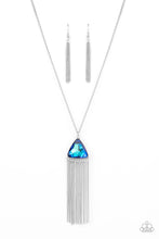 Load image into Gallery viewer, Proudly Prismatic - Blue Oil Spill Necklace - Sabrina&#39;s Bling Collection