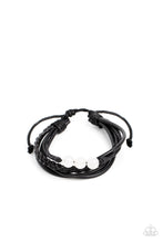 Load image into Gallery viewer, Rest Easy - White Stone &amp; Leather Bracelet - Sabrinas Bling Collection