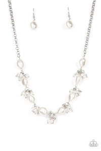 Rolling with the BRUNCHES - White Pearl Necklace - Sabrina's Bling Collection