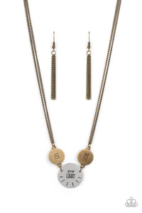 Shine Your Light - Brass Inspirational Necklace - Sabrinas Bling Collection