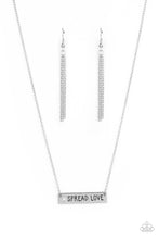 Load image into Gallery viewer, Spread Love - Silver Necklace - Sabrina&#39;s Bling Collection
