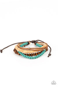 STACK To Basics - Blue Bracelet - Sabrina's Bling Collection