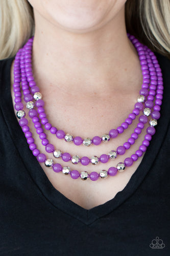 STAYCATION All I Ever Wanted - Purple Necklace - Sabrina's Bling Collection