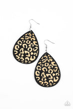 Load image into Gallery viewer, Suburban Jungle - Black Wood Earrings - Sabrinas Bling Collection