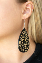 Load image into Gallery viewer, Suburban Jungle - Black Wood Earrings - Sabrinas Bling Collection