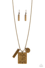 Load image into Gallery viewer, Sunshine Sight - Brass Biblical Necklace - Sabrinas Bling Collection