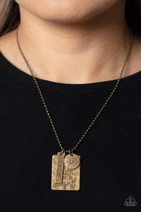 Sunshine Sight - Brass Biblical Necklace - Sabrinas Bling Collection