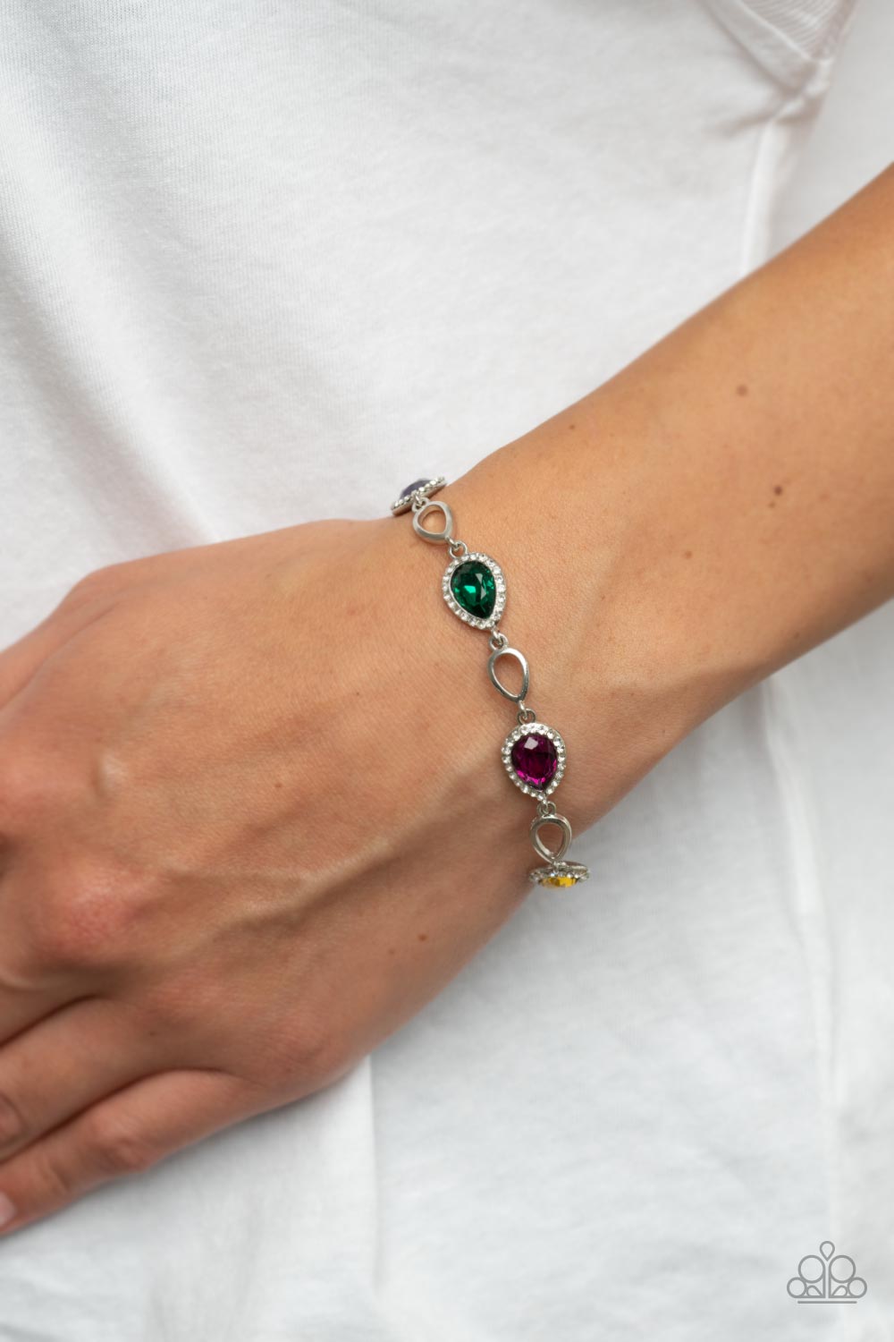 Timelessly Teary - Multi Bracelet - Sabrina's Bling Collection