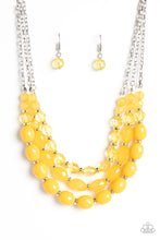 Load image into Gallery viewer, Tropical Hideaway - Yellow Necklace - Sabrina&#39;s Bling Collection