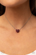 Load image into Gallery viewer, Twitterpated Twinkle - Red Heart Choker Necklace - Sabrina&#39;s Bling Collection