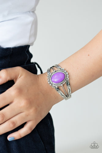 Very TERRA-torial - Purple Bracelet - Sabrina's Bling Collection