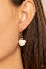 Load image into Gallery viewer, Wholeheartedly Whimsical - White Stone Heart Necklace - Sabrinas Bling Collection