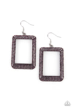 Load image into Gallery viewer, World FRAME-ous - Purple Earrings - Sabrina&#39;s Bling Collection