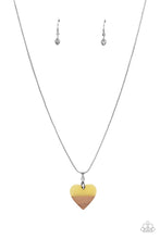 Load image into Gallery viewer, You Complete Me - Yellow Wood Heart Necklace - Sabrina&#39;s Bling Collection