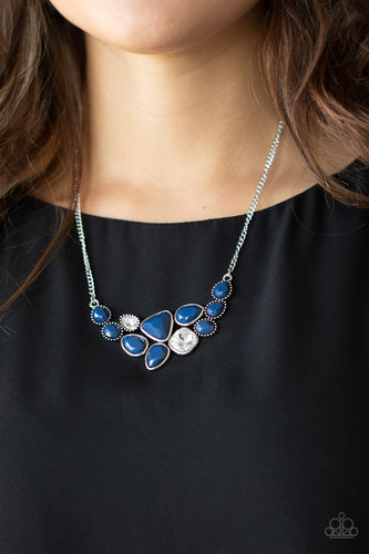 Breathtaking Brilliance - Blue Necklace Paparazzi Accessories - Sabrina's Bling Collection