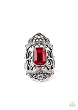 Load image into Gallery viewer, Undefinable Dazzle - Red Ring Paparazzi Accessories - Sabrina&#39;s Bling Collection
