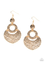 Load image into Gallery viewer, Shimmer Suite - Gold Earring Paparazzi Accessories - Sabrina&#39;s Bling Collection
