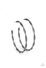 Load image into Gallery viewer, Totally Throttled - Black Earring Paparazzi Accessories - Sabrina&#39;s Bling Collection