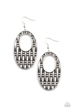 Load image into Gallery viewer, Engraved Edge - Silver Earrings - Sabrina&#39;s Bling Collection