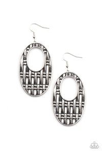 Engraved Edge - Silver Earrings - Sabrina's Bling Collection