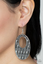 Load image into Gallery viewer, Engraved Edge - Silver Earrings - Sabrina&#39;s Bling Collection