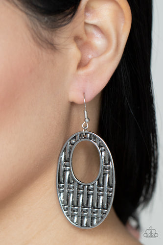 Engraved Edge - Silver Earrings - Sabrina's Bling Collection