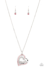 Load image into Gallery viewer, A Mothers Heart - Pink &quot;Mom&quot; Heart Necklace - Sabrina&#39;s Bling Collection